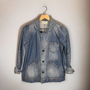 Madewell "Joshua Tree" Long Sleeve Fitted Denim Jacket Size S